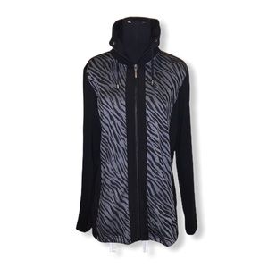 Chico’s Zebra Print Ponte Jacket